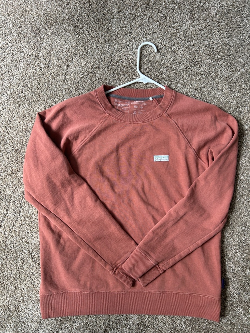 Patagonia Women’s Crewneck Coral Sweatshirt, Size Largr